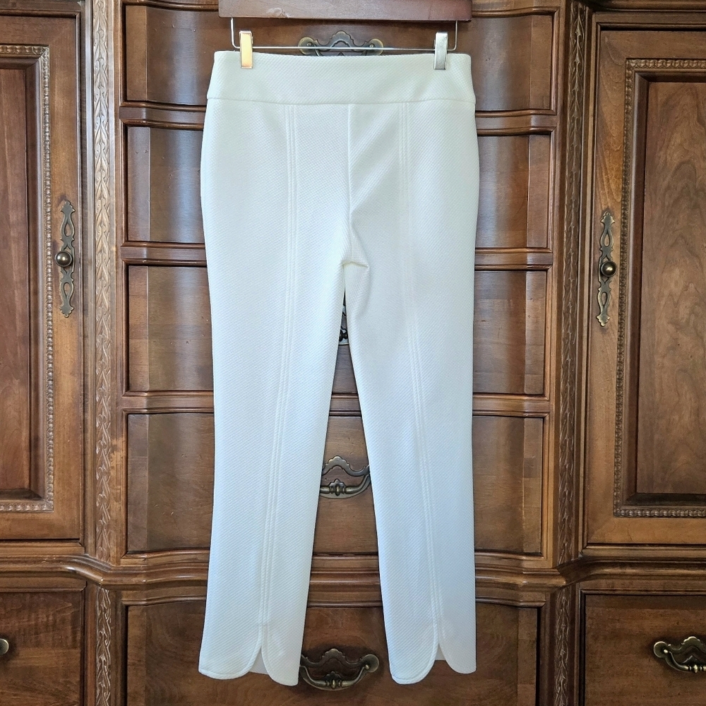 Lisettel Montreal Pullon ankle pants, White, 2 - Picture 2 of 14